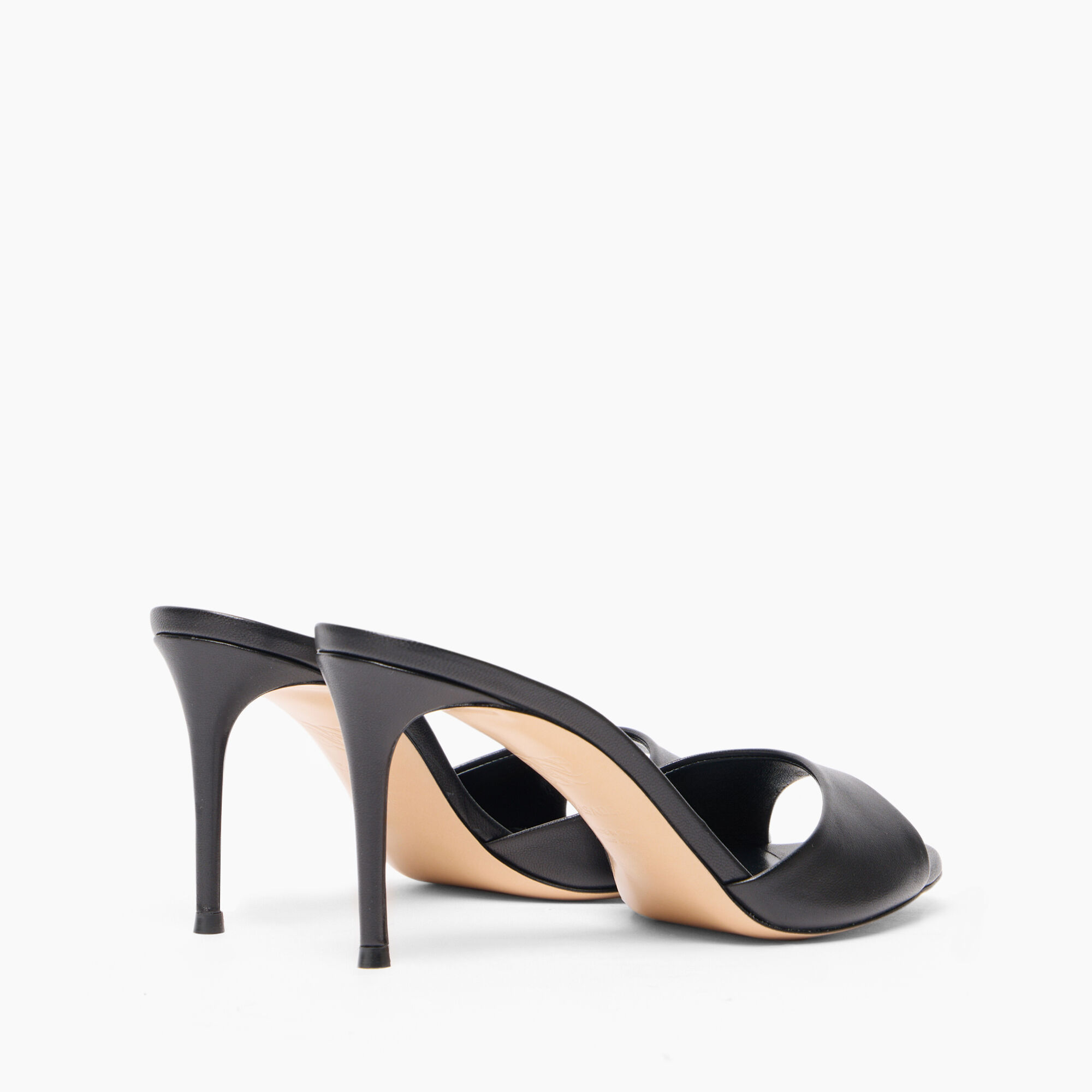 Casadei Julia Leather Mules Black 1M407J0801MINOR