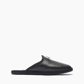 Casadei Capalbio Leather Slippers Black 1A285J0101C2363