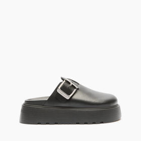 Casadei Ale Leather Slides Black 1T072Y100MC2274
