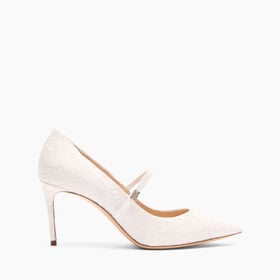 Casadei Julia Penny Liberty Pumps White 1F014A0801T0520