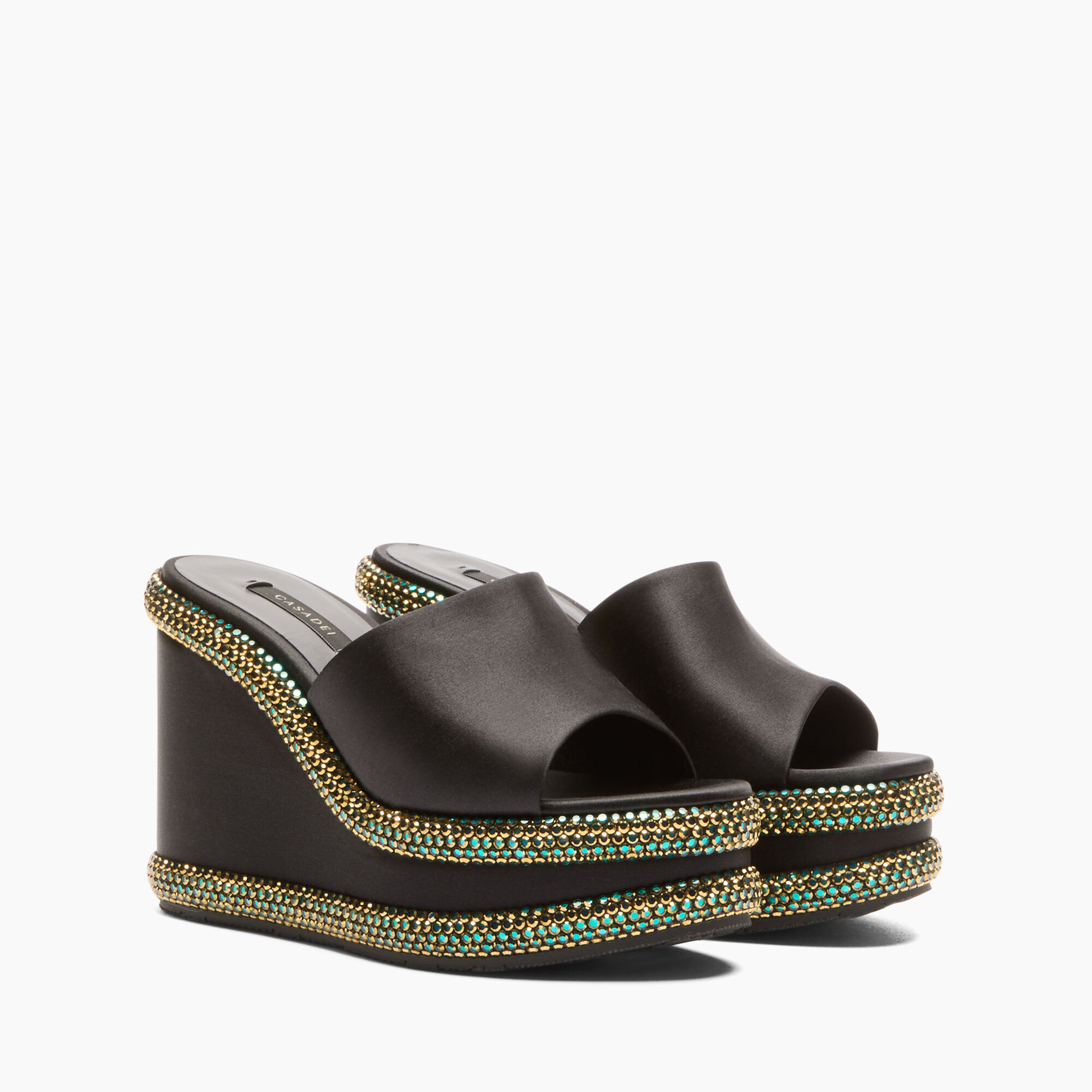 Casadei Olympo Wedges Black 1M423J0801C2661