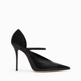 Casadei Scarlet Patent Leather Pumps Black 1F916W120MC1444