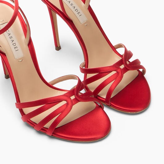 Casadei Julia Sandal Satin Flame 1L420B1001SATIN
