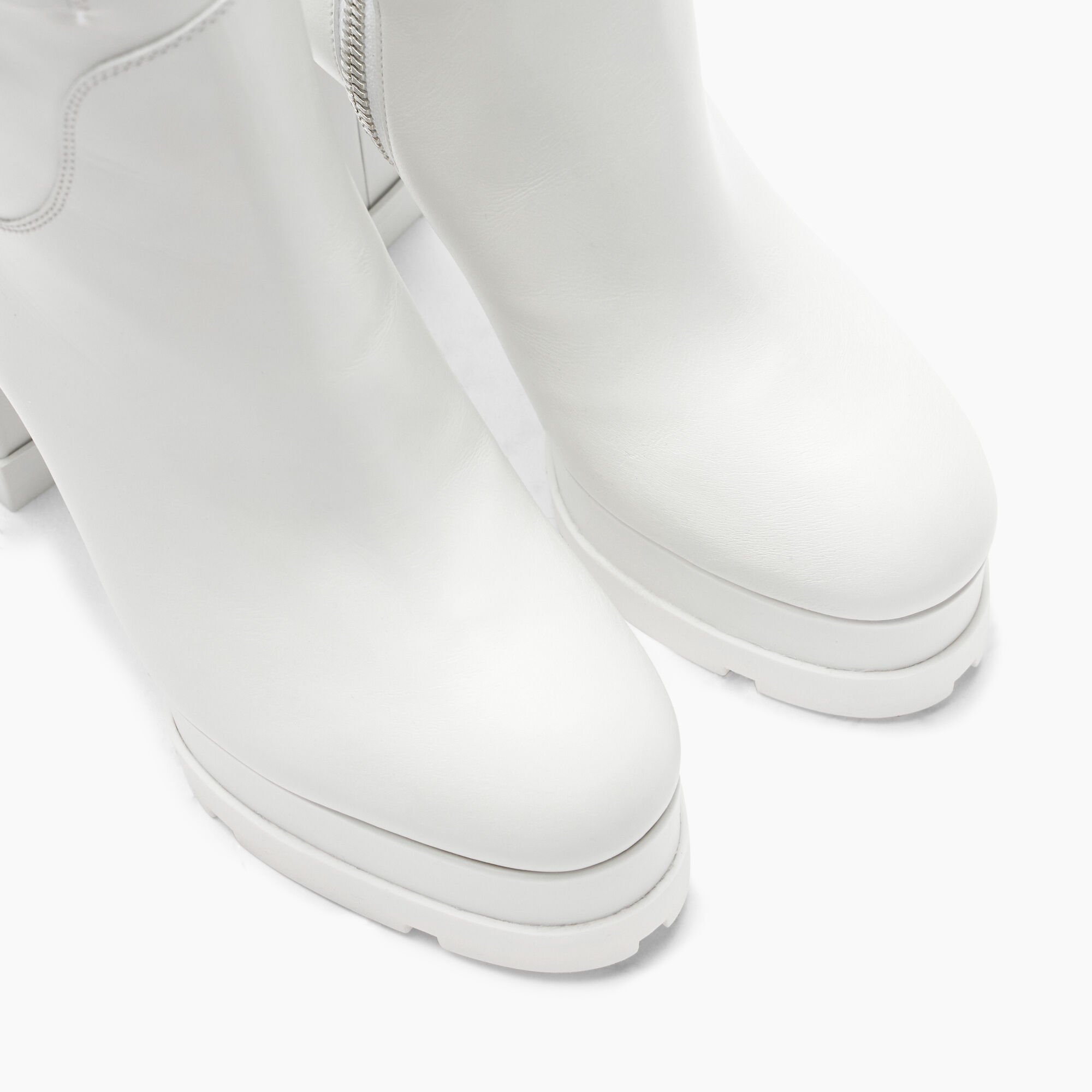 Casadei Nancy Rock Leather Ankle Boots White 1R491Y1201C1928