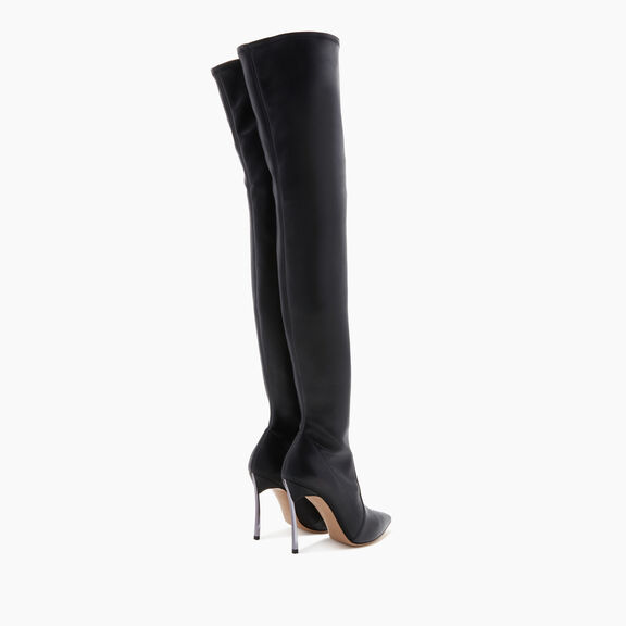 Casadei بوت بليد فوق الركبة أسود 1T023V100MC2148