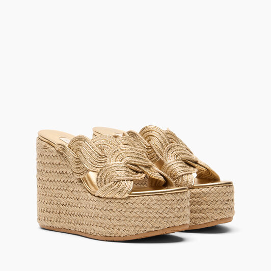 Casadei Thaiti Wedge Gold 1M570B0801TAHTI