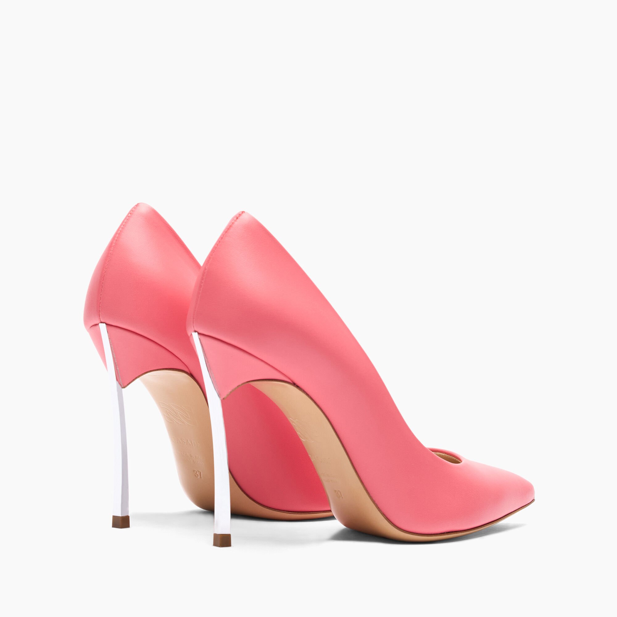 Casadei Blade Leather Pumps Coral 1F915W100MC1155