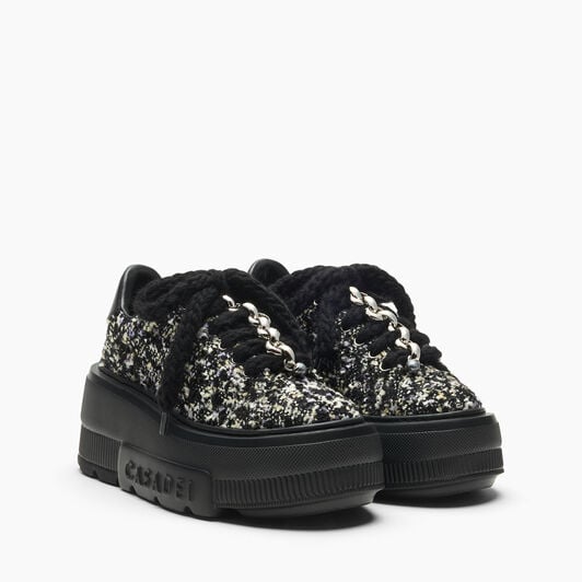 Casadei Nexus Buclé Sneaker Black 2X125C070NC3091 Casadei Nexus Buclé Sneaker Black 2X125C070NC3091