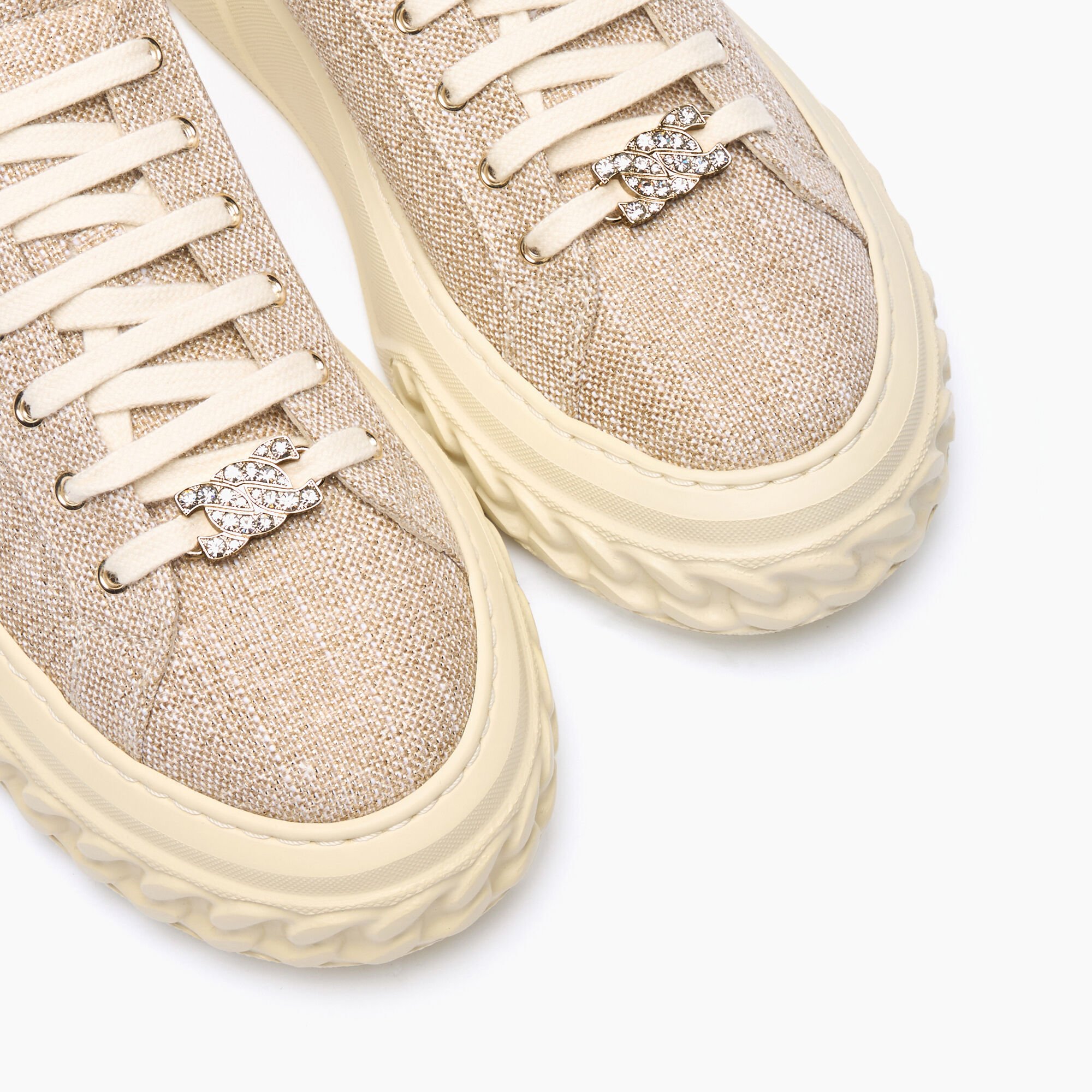 Casadei Off Road Jutalux Sneakers Gold and Milk 2X051J0201C2671