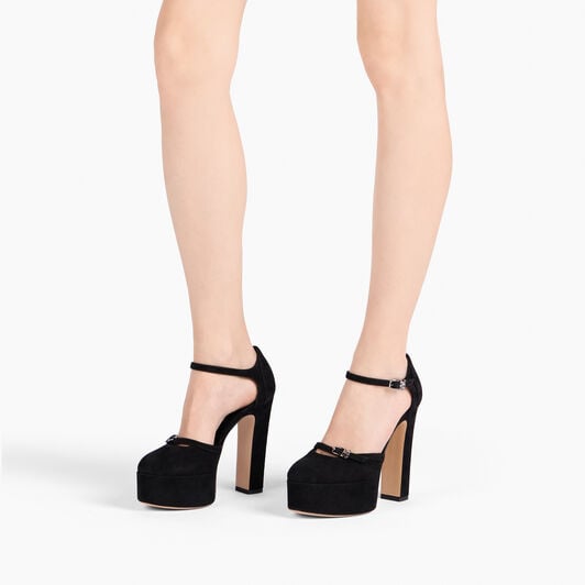 Casadei Patty Platforms Black 1H046A1301CAMOS Casadei Patty Platforms Black 1H046A1301CAMOS