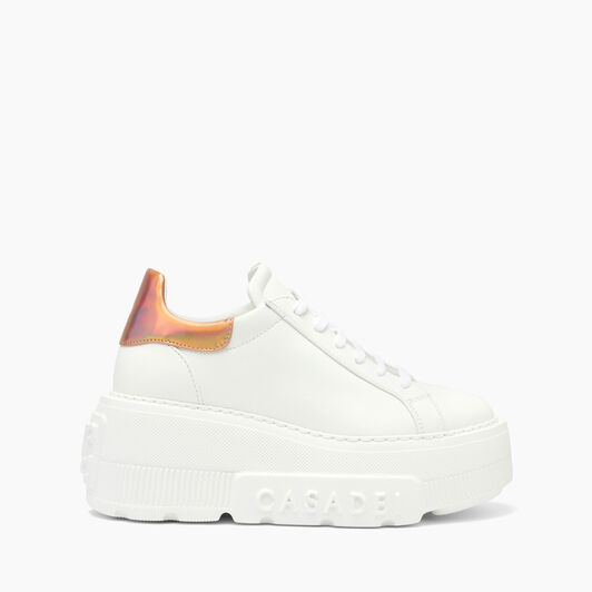 Casadei Nexus Flash Sneakers White and Rose Gold 2X946V0701C2340