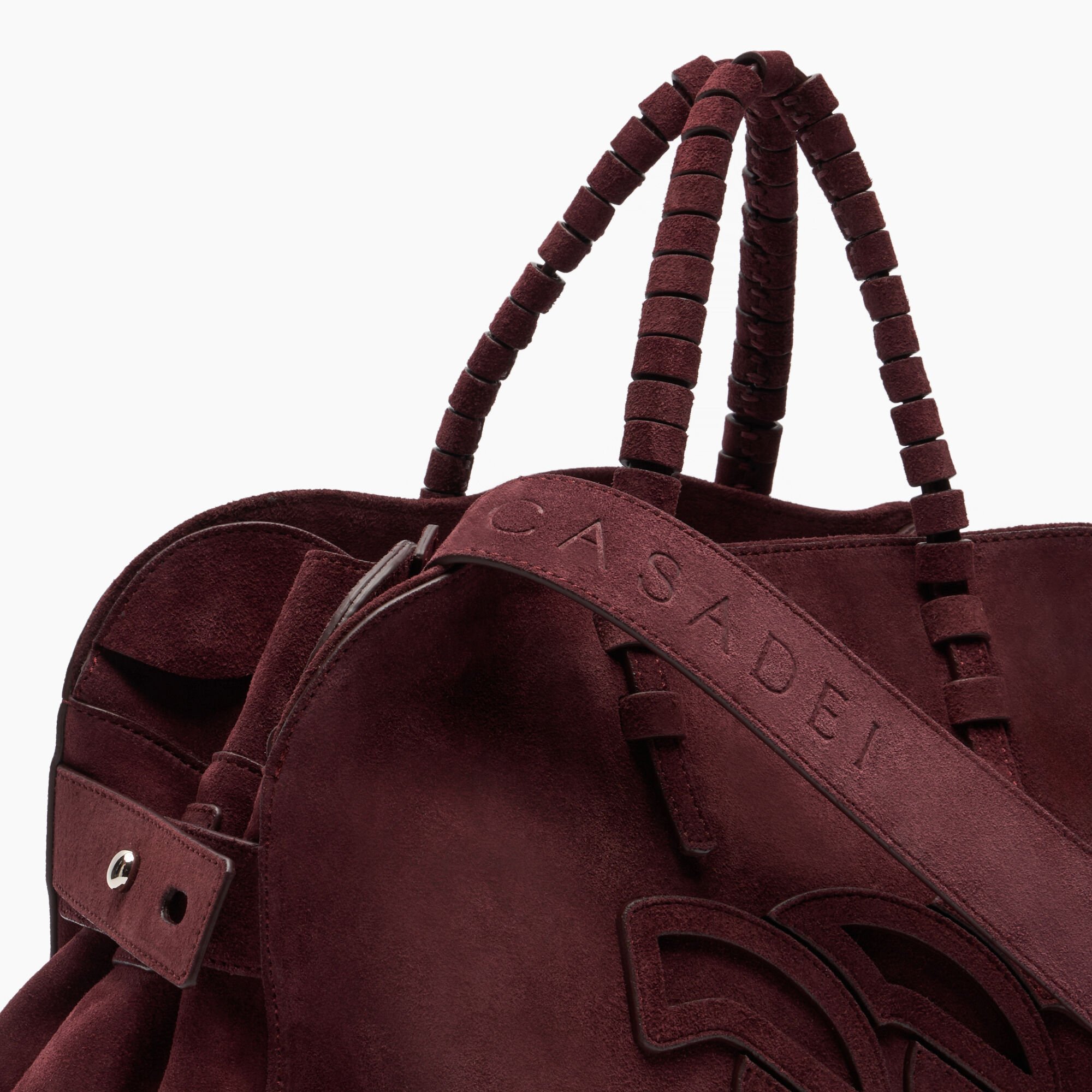 Casadei Park Avenue Velour Bag Amarena 3W485A0000PAKVL