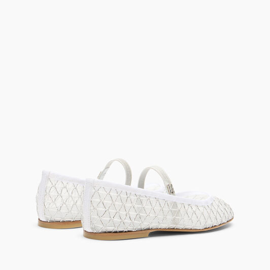 Casadei Sifnos Ballet Flat Silver 1A304B0101C2935