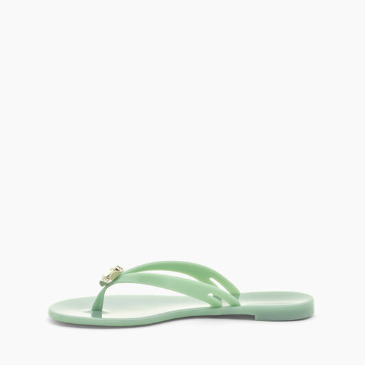 Casadei Jelly Flip Flops Milk and Mint 2Y000D0101BEACH