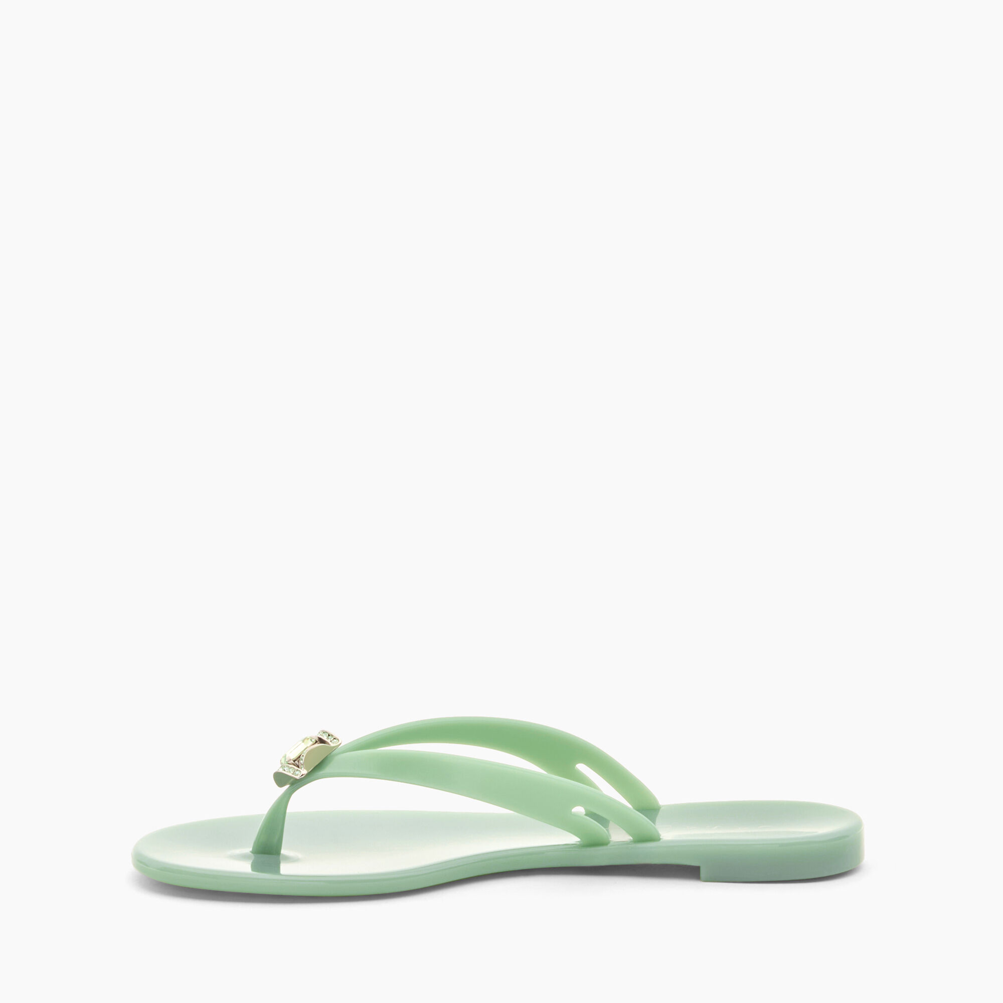 Casadei Jelly Flip Flops Milk and Mint 2Y000D0101BEACH