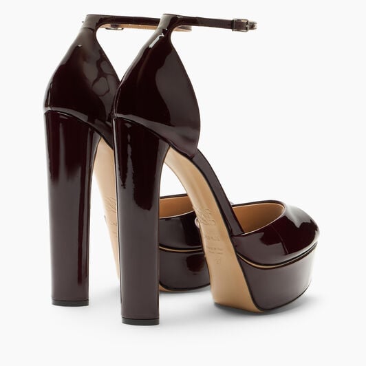 Casadei Flora Platform Sandal Windsor Wine 1L287Y1401TIFFA Casadei Flora Platform Sandal Windsor Wine 1L287Y1401TIFFA