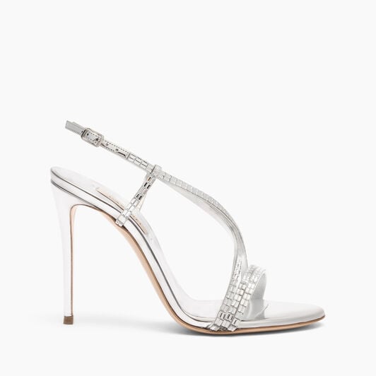 Casadei Starsway Julia Sandals Silver 1L402A1001T0535 Casadei Starsway Julia Sandals Silver 1L402A1001T0535