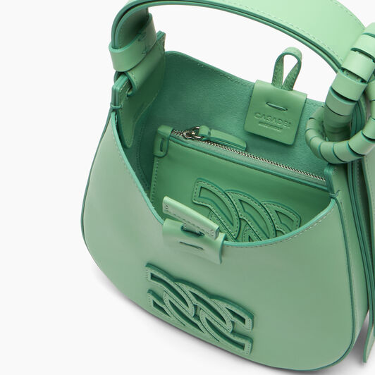 Casadei Mini Vandome Bag Green light 3W492B0000VDMNO Casadei Mini Vandome Bag Green light 3W492B0000VDMNO
