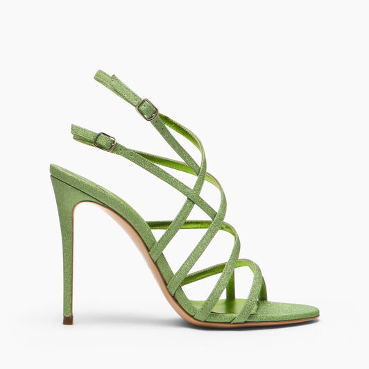 Casadei Solar Eclipse Julia Cage Sandal Lime 1L305J1001T0572