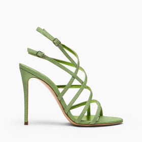 Casadei Solar Eclipse Julia Cage Sandal Lime 1L305J1001T0572 Casadei Solar Eclipse Julia Cage Sandal Lime 1L305J1001T0572