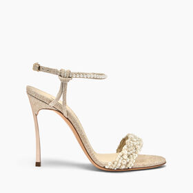 Casadei Pearlsway Blade Sandal Gold 1L376J100MC2785