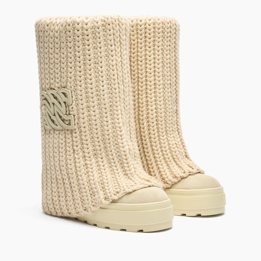 Casadei Double Face High Boot Yogurt 2S399A0811T0562 Casadei Double Face High Boot Yogurt 2S399A0811T0562