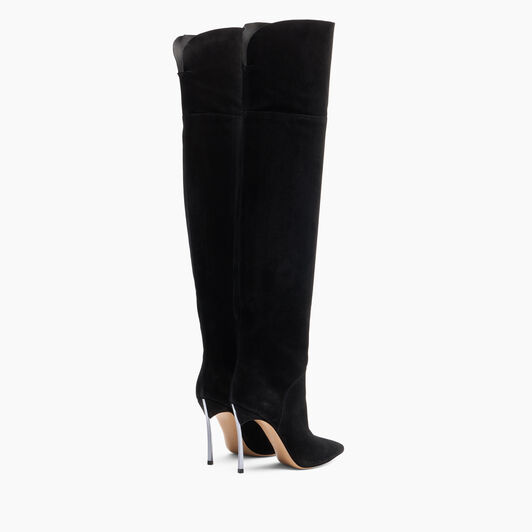 Casadei Blade Reversible Over The Knee Black 1T076A100MC1832