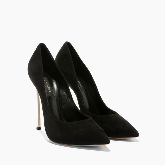 Casadei حذاء بكعب بليد أسود 1F916W120MC1190