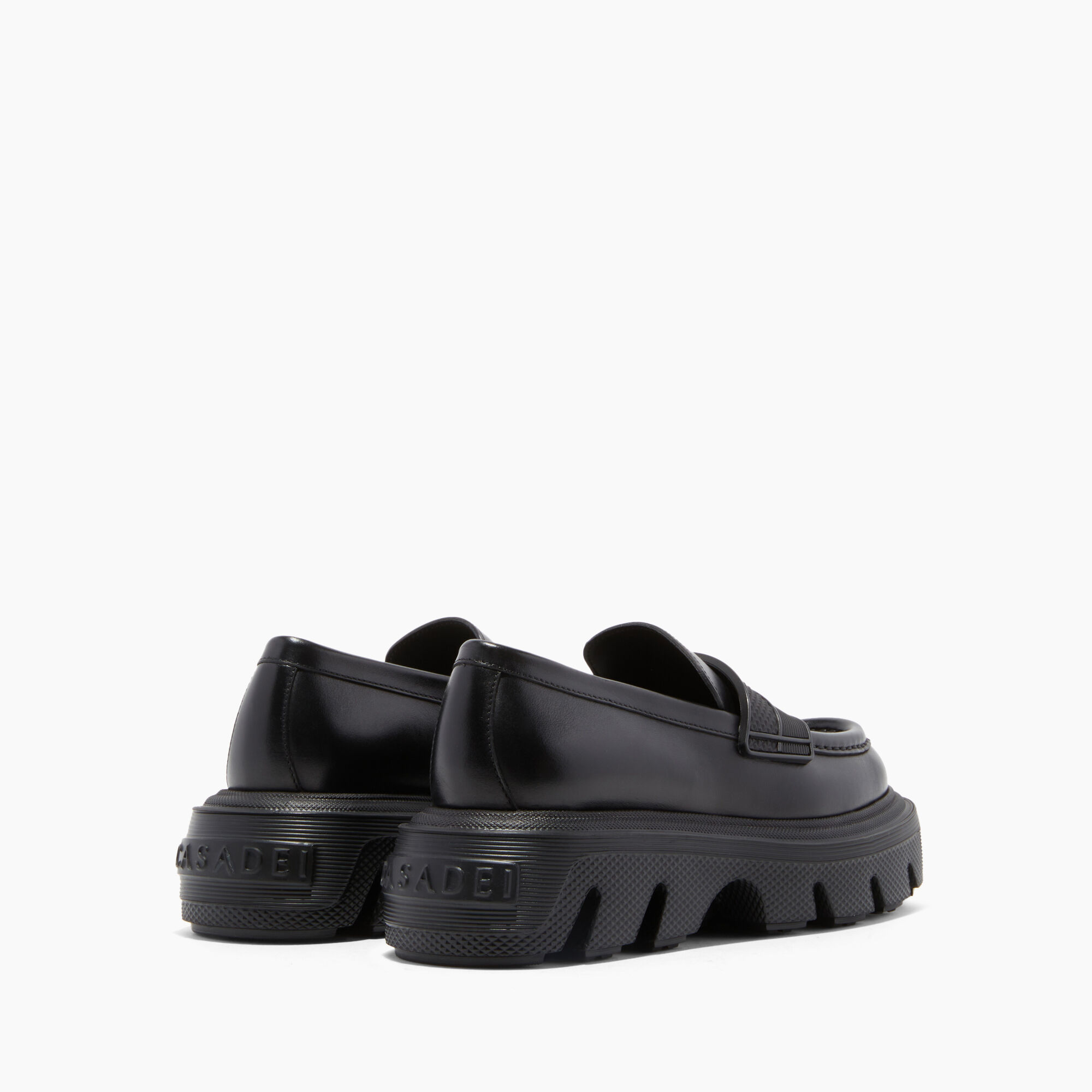 Casadei Generation C Leather Loafer Black 2D243W040NC1063