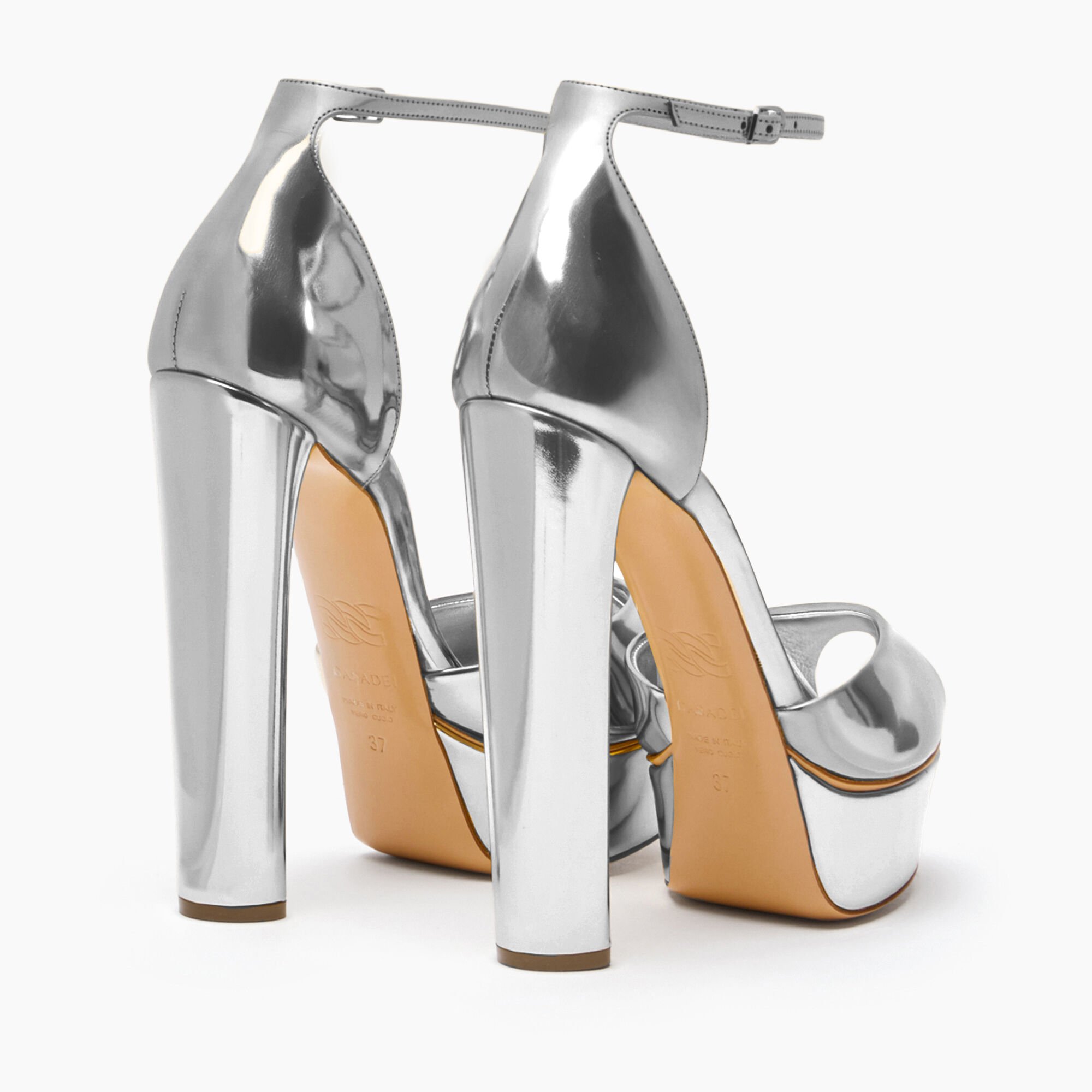 Casadei Flora Intestellar Platform Sandals Silver 1L287Y1401INTER