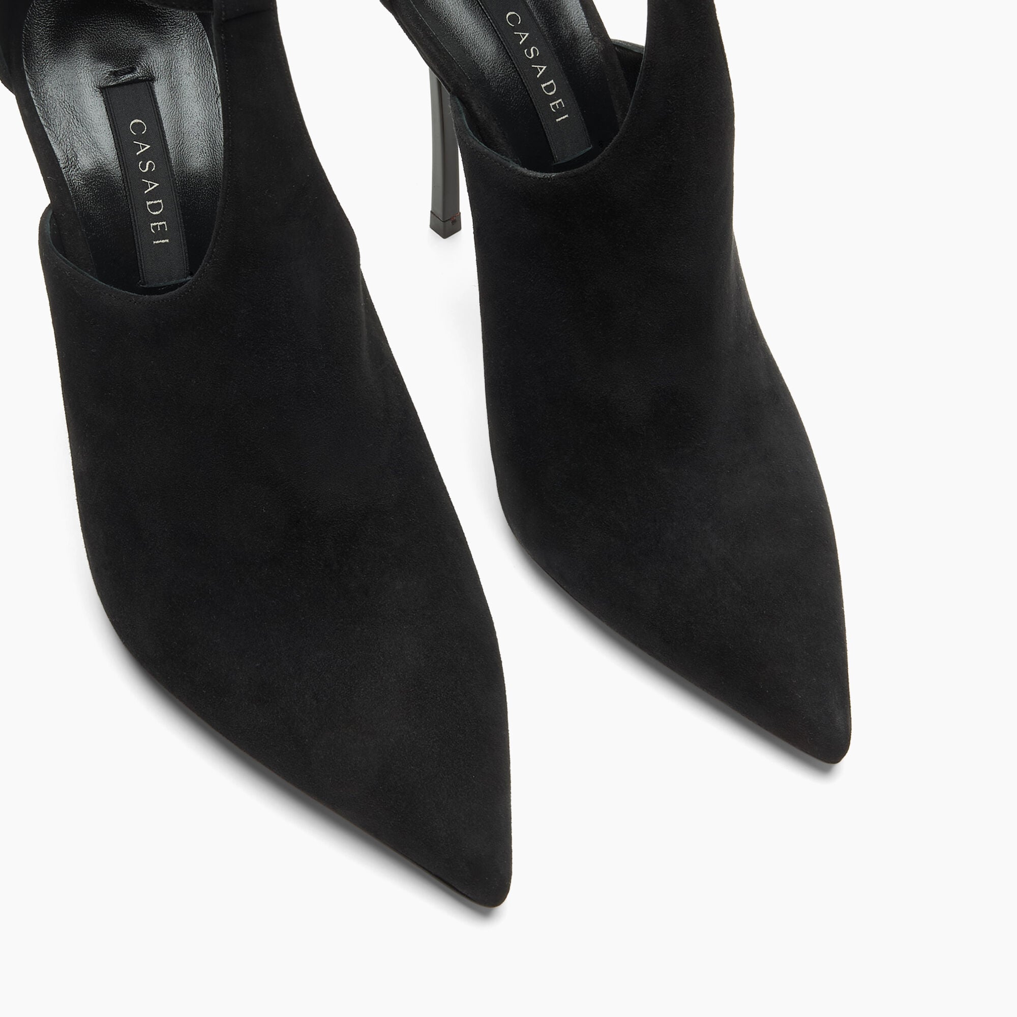 Casadei Escarpin Blade Suede Debby Black 1H085C100TCAMOS