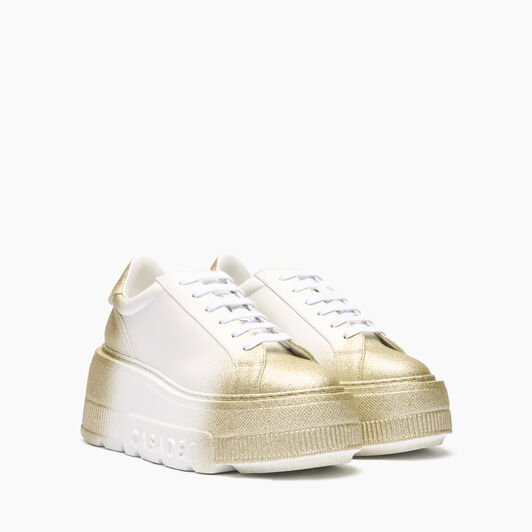 Casadei Nexus Salento Reflex Sneakers Bianco e Sand 2X045J0701C2691
