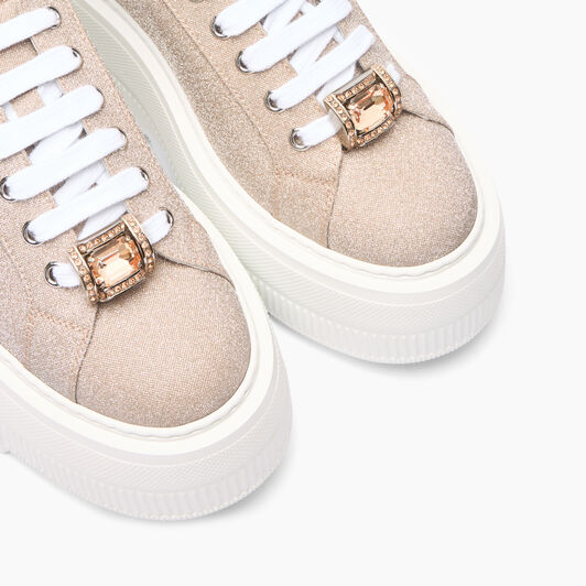 Casadei Nexus Cas25 Sneakers Nude and White 2X042J0701C2672