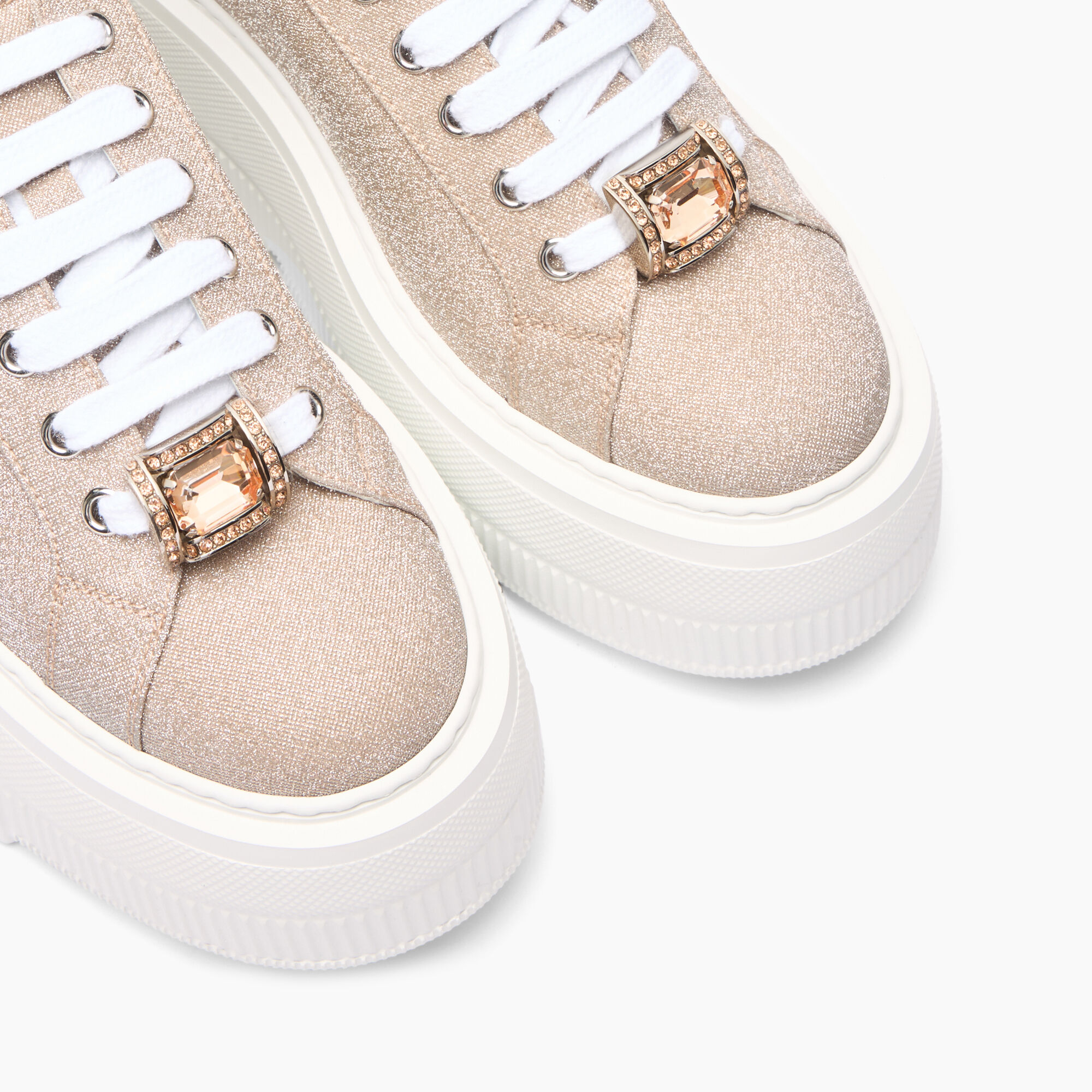 Casadei Nexus Cas25 Sneakers Nude and White 2X042J0701C2672