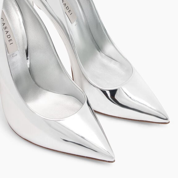 Casadei حذاء بكعب بليد إنترستيلار Silver 1F916W120MINTER Casadei حذاء بكعب بليد إنترستيلار Silver 1F916W120MINTER