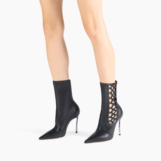 Casadei Superblade Tempest Ankle Boot Black 1R559C100MC2231 Casadei Superblade Tempest Ankle Boot Black 1R559C100MC2231