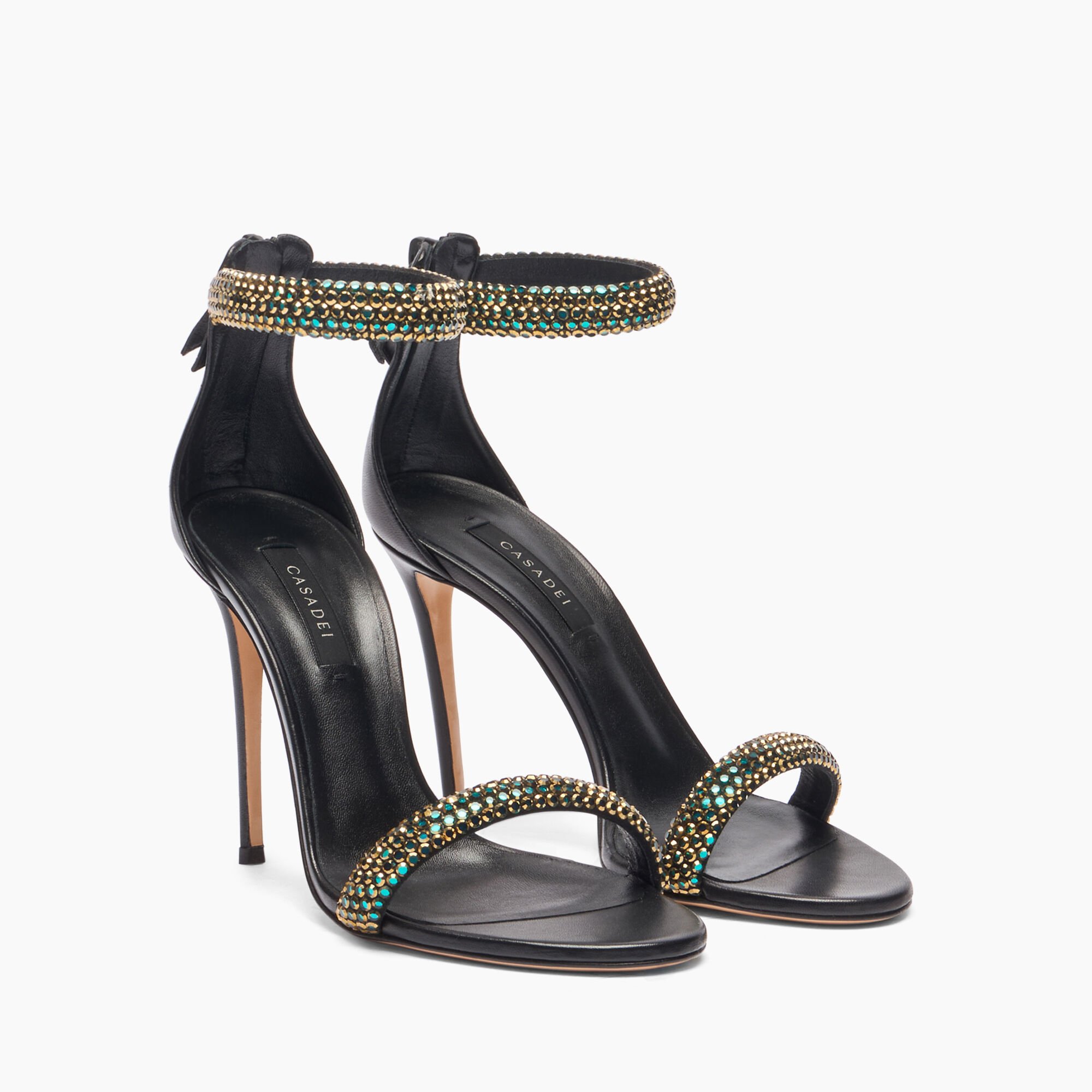 Casadei Julia Olympo Sandals Black 1L318J1001C2660