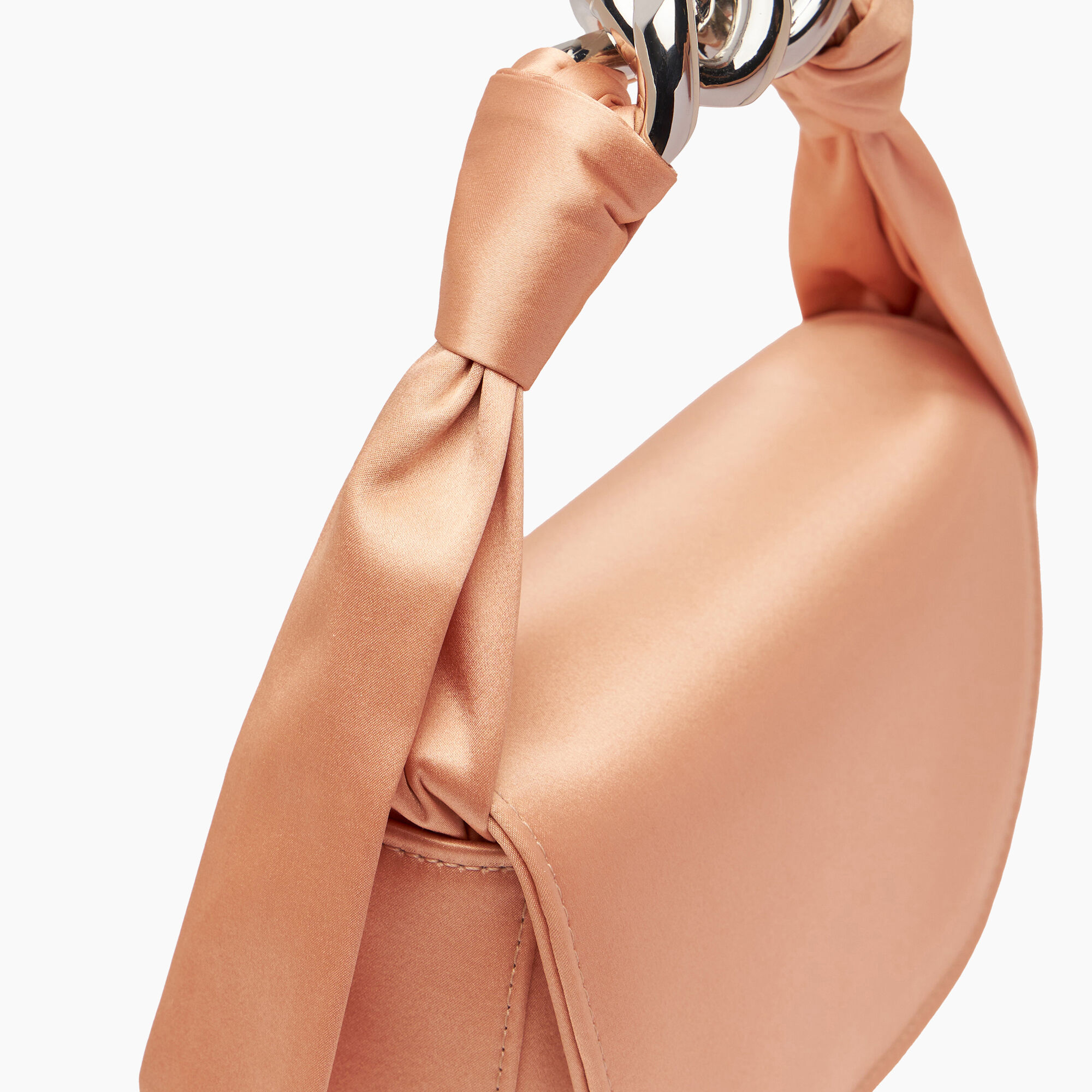 Silk Satin Bag in Light Peach fur Damen Casadei