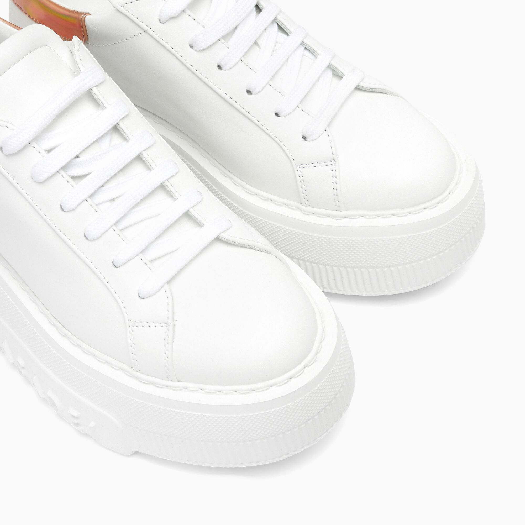 Casadei Nexus Flash Sneakers White and Rose Gold 2X946V0701C2340