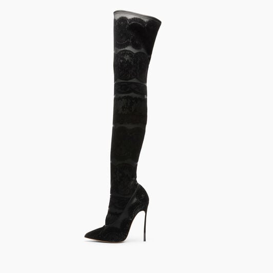 Casadei Lingerie Blade Over The Knee Black 1T082A120TLNGRE Casadei Lingerie Blade Over The Knee Black 1T082A120TLNGRE