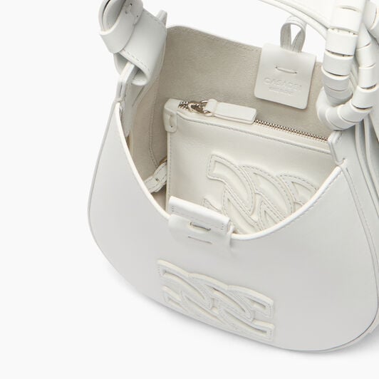 Casadei Mini Vandome Bag White 3W492B0000VDMNO Casadei Mini Vandome Bag White 3W492B0000VDMNO