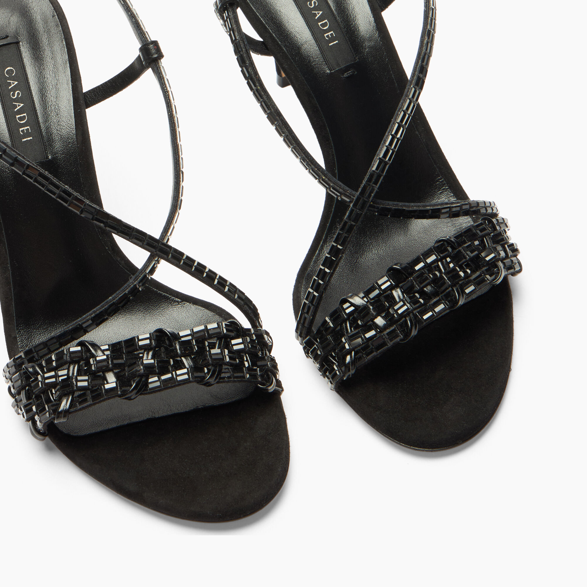 Julia Godyva Sandal in Black for Women | Casadei®