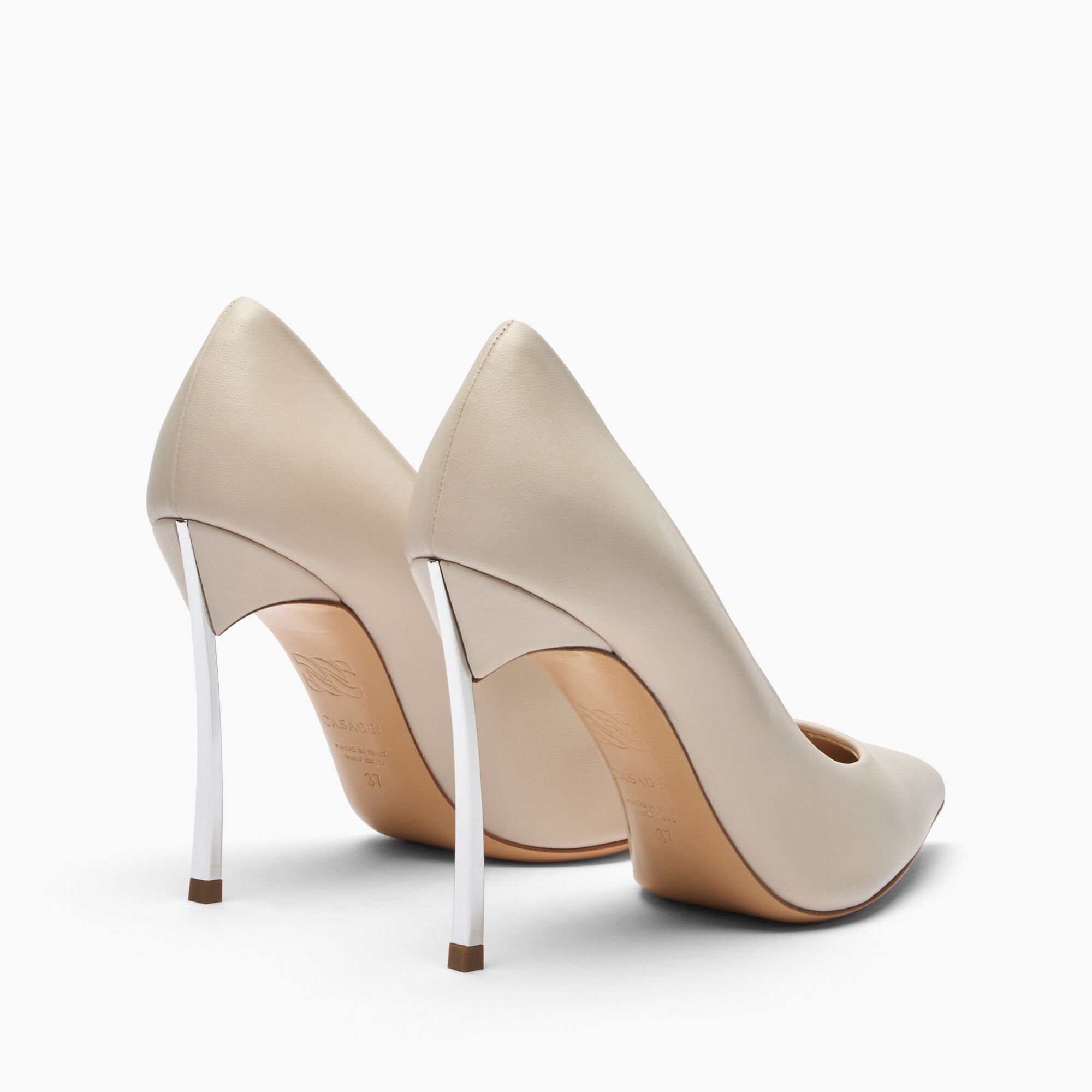 Casadei Blade Pumps Aus Leder Ecrù 1F915W100MC1155