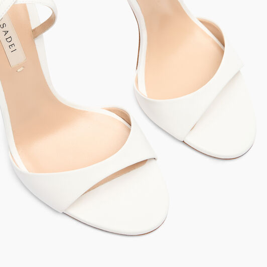 Casadei Julia Leather Sandals White 1L293J1001MINOR