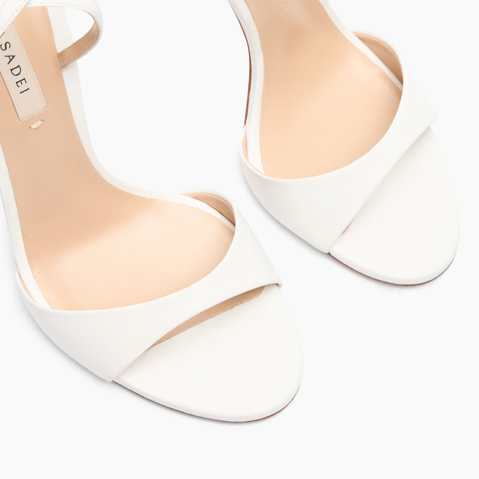 Casadei Julia Leather Sandals White 1L293J1001MINOR