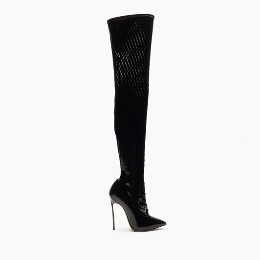 Casadei Ultravox Over The Knee Black 1T095W120TULTRA