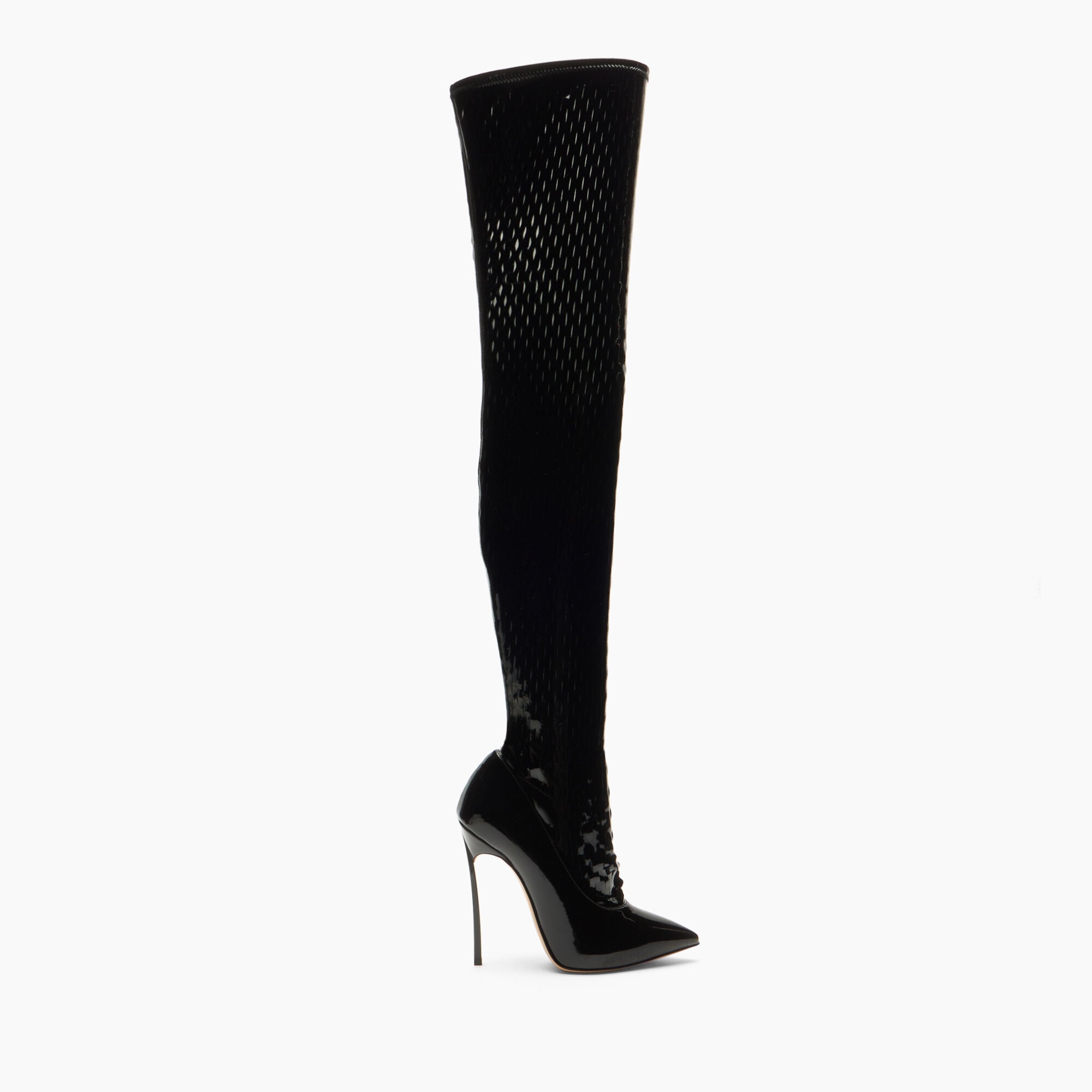 Casadei Ultravox Over The Knee Black 1T095W120TULTRA