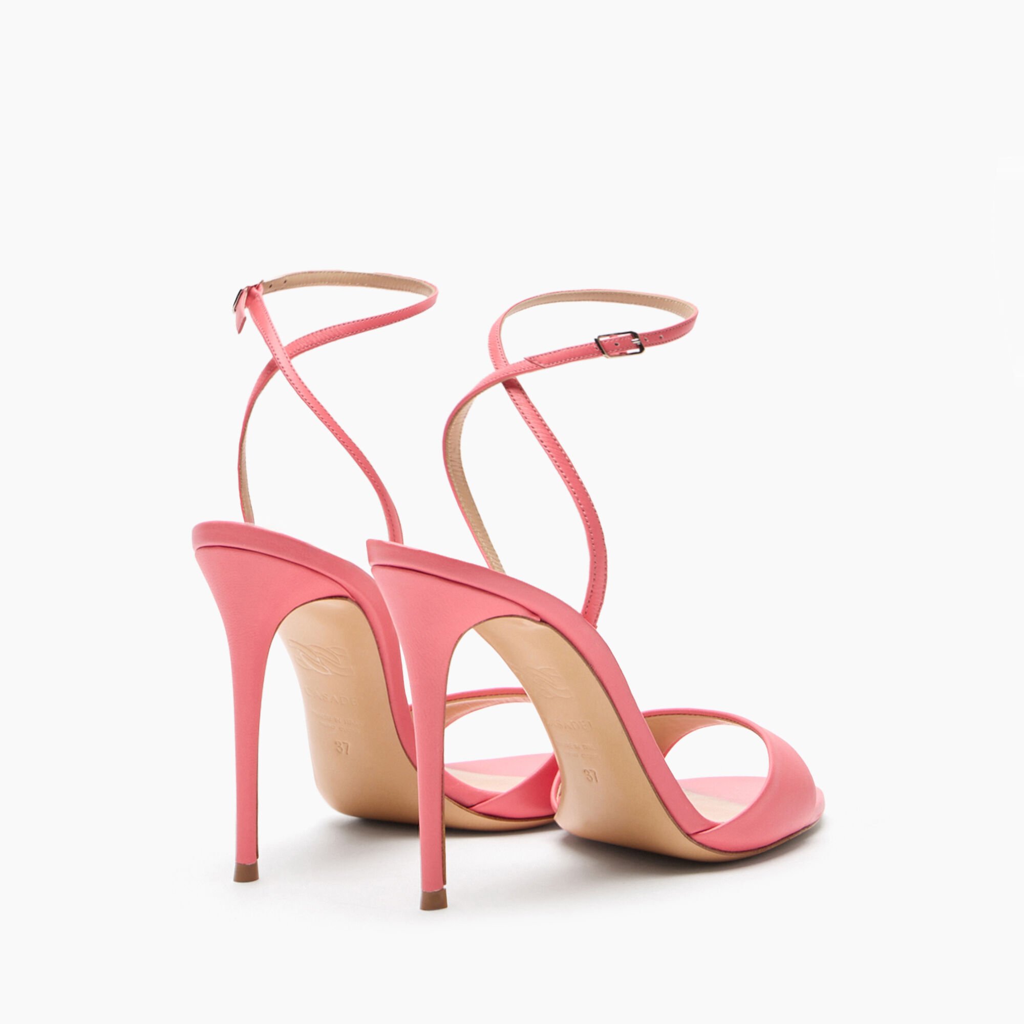 Casadei Julia Leather Sandals Coral 1L293J1001MINOR