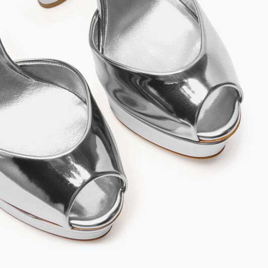 Casadei Flora Intestellar Platform Sandals Silver 1L287Y1401INTER