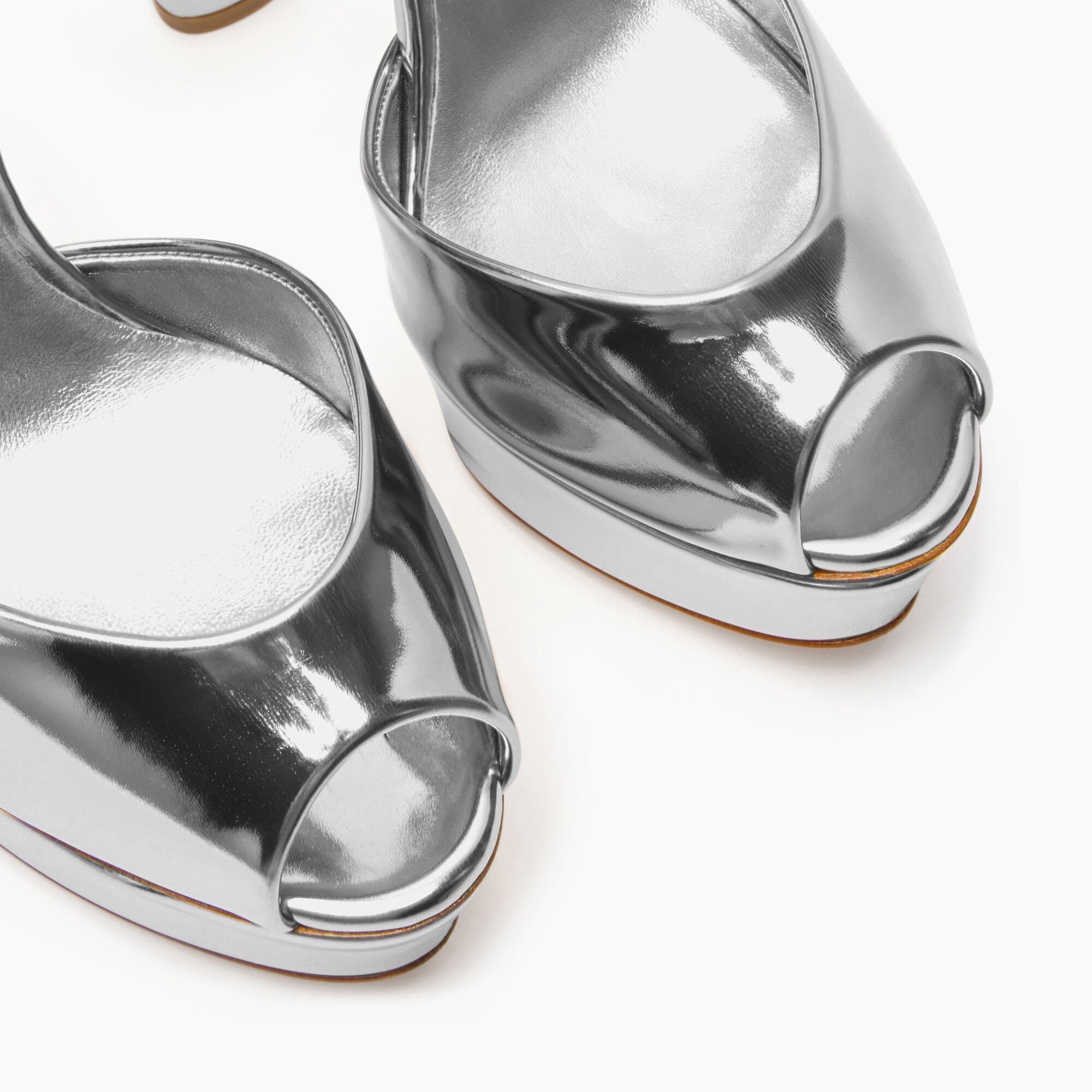 Casadei Flora Intestellar Platform Sandals Silver 1L287Y1401INTER
